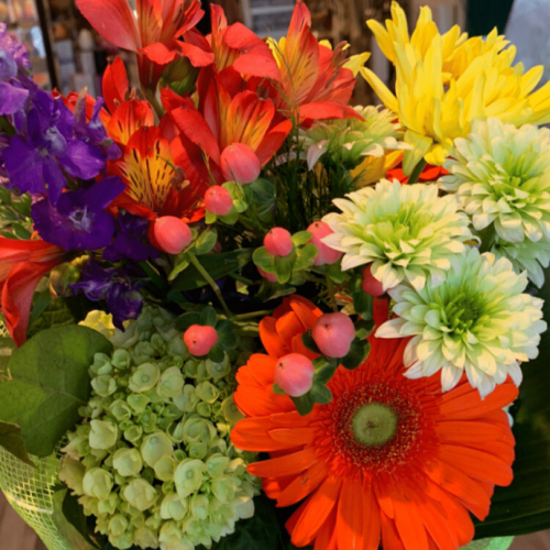 Bright Seasonal Hand-Tied Bouquet