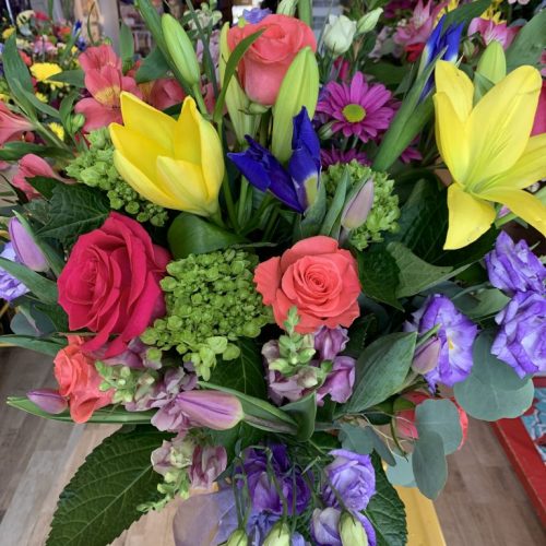 Bright Mixed Bouquet in a Vase