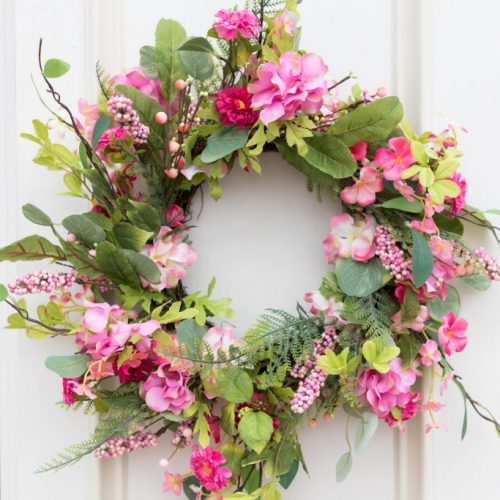 Pink Floral Wreath